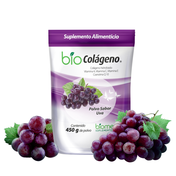Colágeno en polvo sabor uva